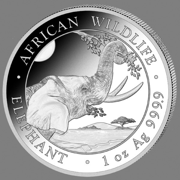 Somalia Elefant Silber 1 oz 2023