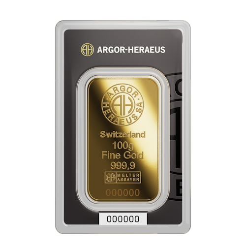 Goldbarren Argor-Heraeus neu 100 g