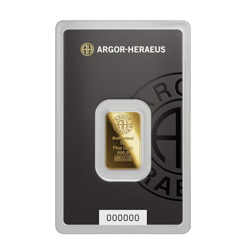 Goldbarren Argor-Heraeus neu 5 g
