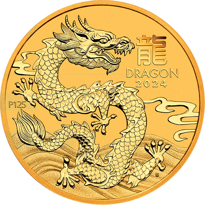 Lunar III Drache 2024 Gold 1 oz