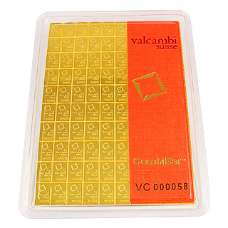 Goldtafelbarren Valcambi 100 g