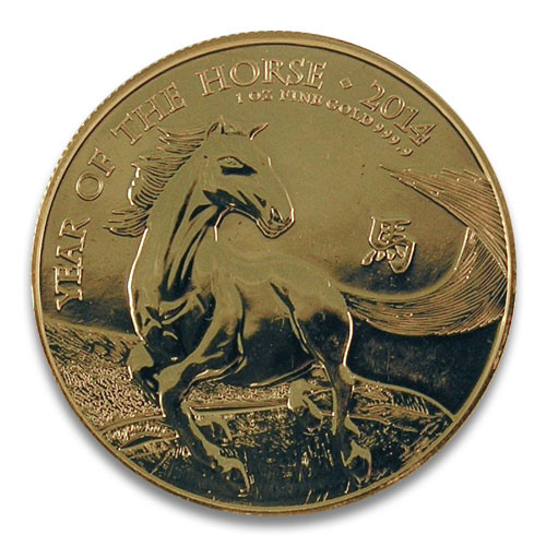Lunar UK Pferd Gold 1 oz 2014