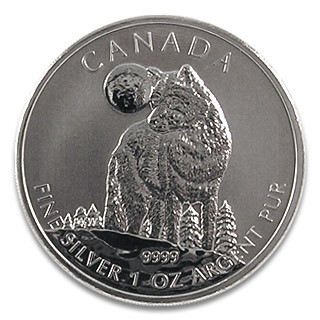 Maple Leaf Wildlife 2011 Wolf Silber 1 oz