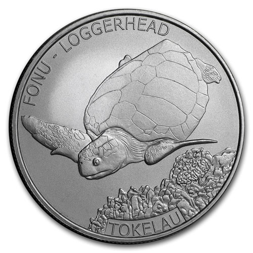 Tokelau - Karettschildkroete Silber 1 oz 2019