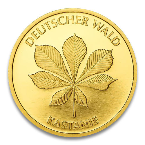 20 Euro Deutscher Wald - Kastanie 2014 Prägestätte D, F, G oder J 1/8 oz