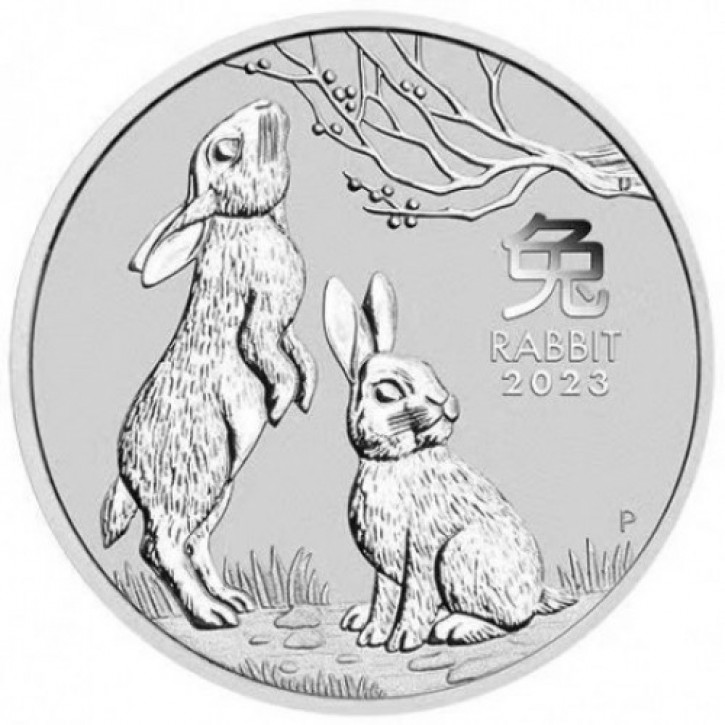 Lunar III Hase 2023 Silber 5 oz