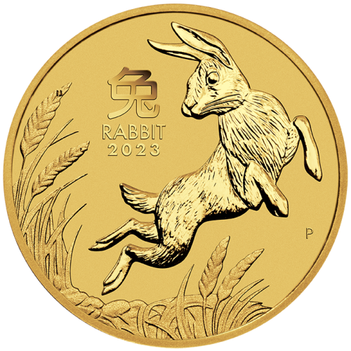 Lunar III Hase 2023 Gold 1/4 oz