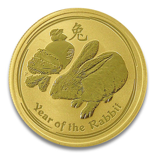 Lunar II Hase 2011 Gold 1/2 oz