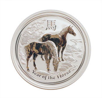 Lunar II Pferd 2014 Silber 10 oz