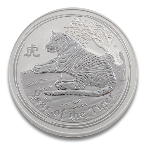 Lunar II Tiger 2010 Silber 5 oz