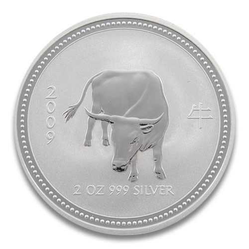 Lunar I Ochse 2009 Silber 2 oz