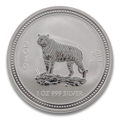 Lunar I Tiger 2010 Silber 1 oz