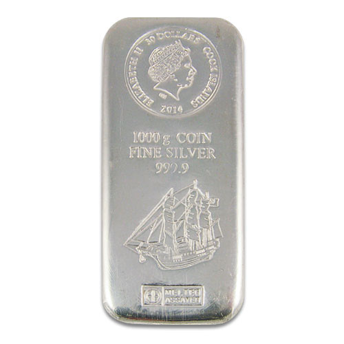 Münzbarren Cook Island 1 kg gegossen 2014