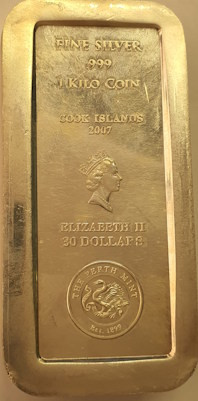 Münzbarren Cook Island 1 kg 2007