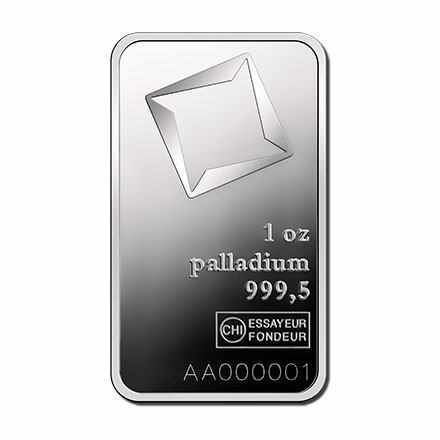 Palladiumbarren Valcambi 1 oz