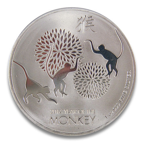 Niue - Lunar Affe Silber 1 oz 2016