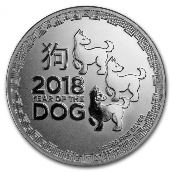 Niue - Lunar Hund Silber 1 oz 2018