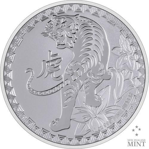 Niue - Lunar Tiger Silber 1 oz 2022