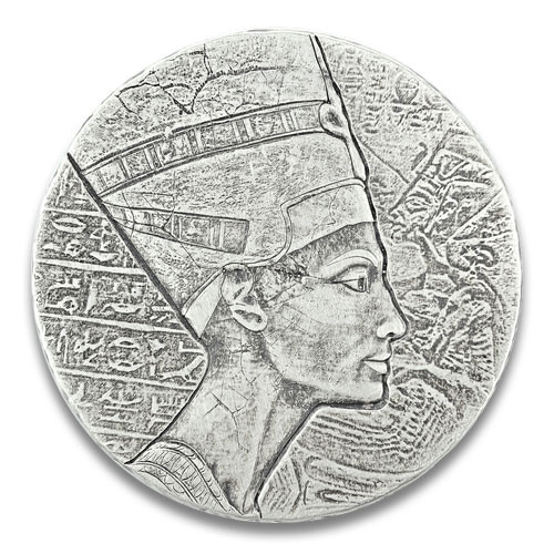 Egyptian Relic Series - Nofretete Silber 5 oz 2017 Antique Finish