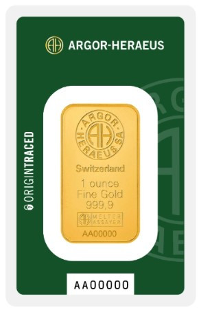 Goldbarren Argor-Heraeus Origin Traced - 1 oz