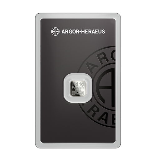 Palladiumbarren Argor-Heraeus neu 1 g