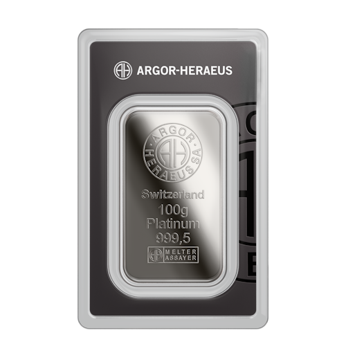 Platinbarren Argor-Heraeus neu 100 g