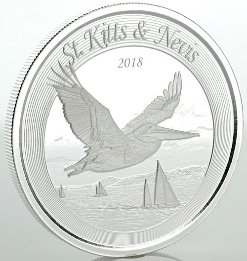 Pelikan St. Kitts und Nevis 2018 Silber 1 oz