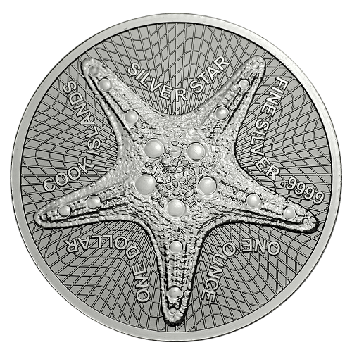 Cook Island - Seestern Silber 1 oz 2021