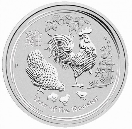 Lunar II Hahn 2017 Silber 1 oz