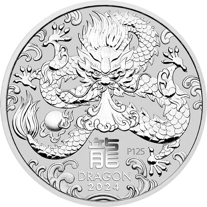 Lunar III Drache 2024 Silber 1 oz