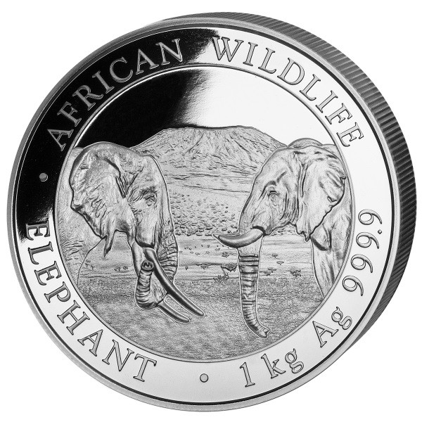 Somalia Elefant Silber 1 kg 2020