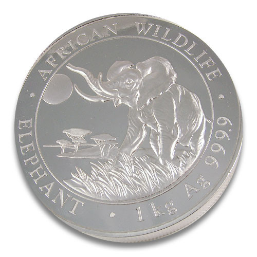 Somalia Elefant Silber 1 kg 2016