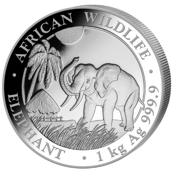 Somalia Elefant Silber 1 kg 2017