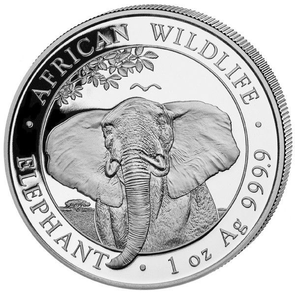 Somalia Elefant Silber 1 kg 2021