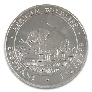 Somalia Elefant Silber 1 kg 2011