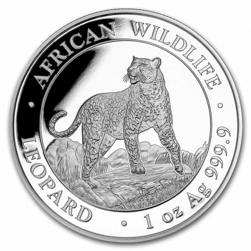 Somalia Leopard Silber 1 oz 2022
