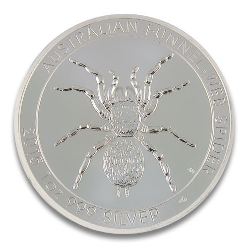 Trichternetzspinne Silber 1 oz 2015