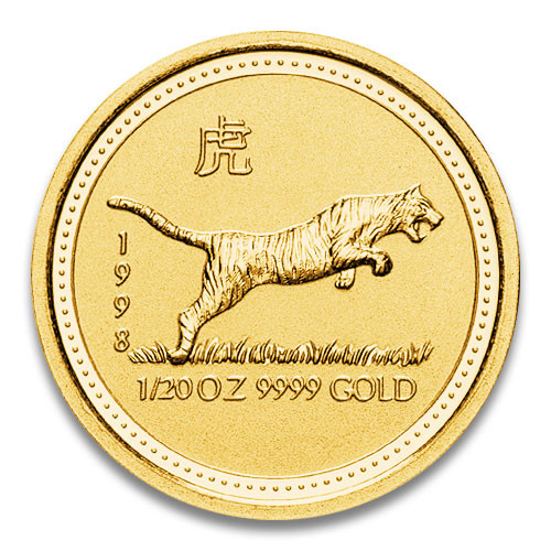 Lunar I Tiger 1998 Gold 1/20 oz