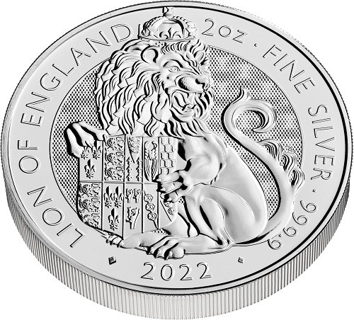 Tudor Beasts Lion Silber 2 oz 2022