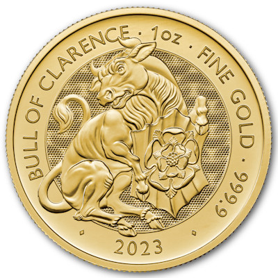 Tudor Beasts Bull Gold 1 oz 2023