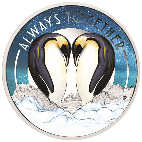 Tuvalu - Always Together - Pinguine - 2018 Silber 1/2 oz PP