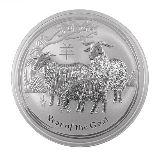 Lunar II Ziege 2015 Silber 10 oz