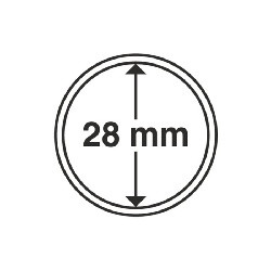 Münzkapsel Innendurchmesser 28 mm