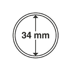 Münzkapsel Innendurchmesser 34 mm