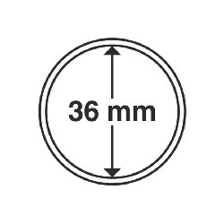 Münzkapsel Innendurchmesser 36 mm