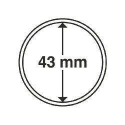 Münzkapsel Innendurchmesser 43 mm
