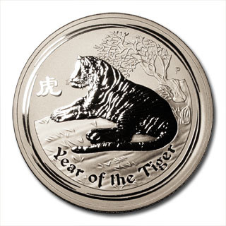 Lunar II Tiger 2010 Silber 1 kg