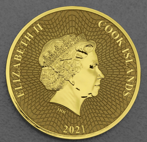 Cook Island Seestern Gold 1 oz 2021-AU5215