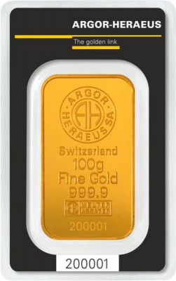Goldbarren Argor-Heraeus Kinebar 100 g