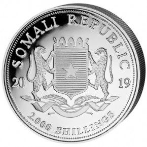 Somalia Elefant Silber 1 kg 2019